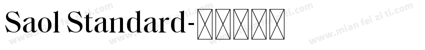 Saol Standard字体转换